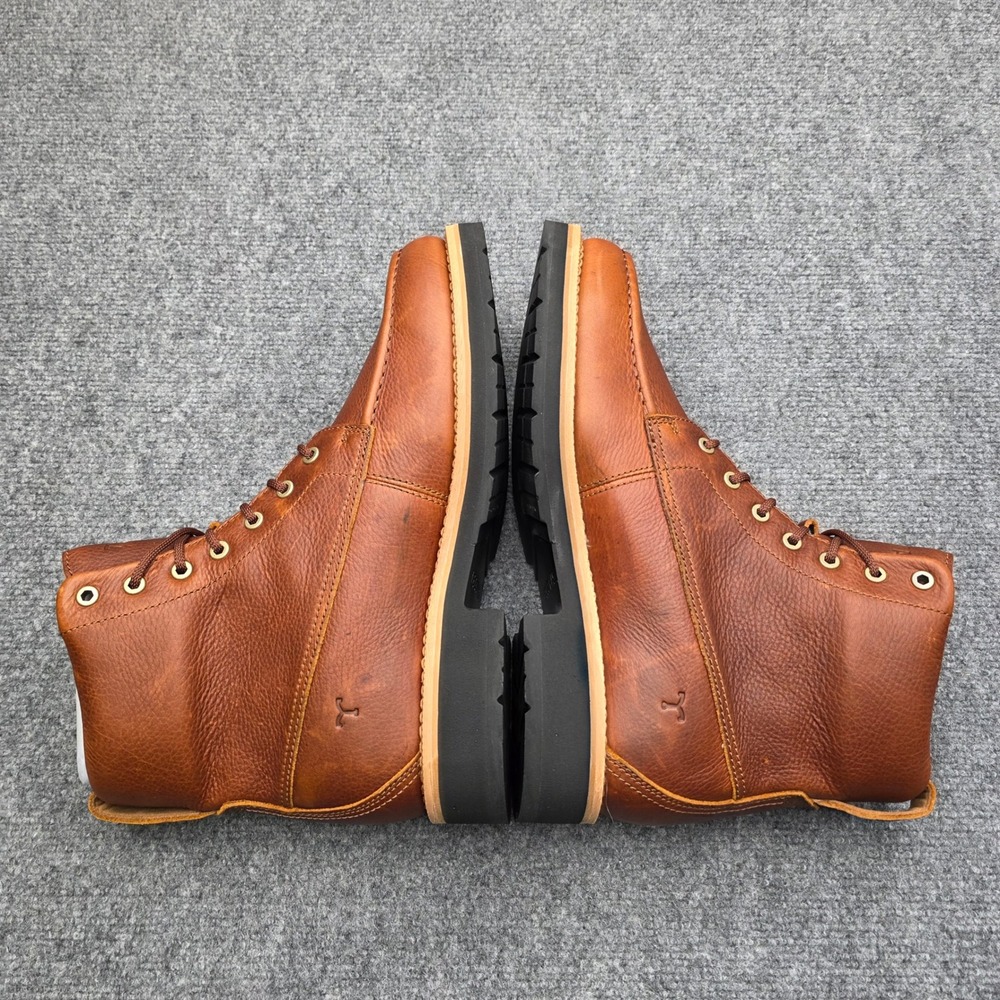 Tecovas The Rugged Moc Boots Saddle WP Cowhide Men's 11 D Brown Leather - Picture 5 of 9